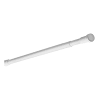 Genérico - Barra Extensible Ducha 110-200 Cms Cortina De Baño Home Blanco