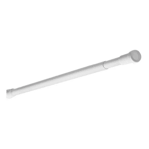 Genérico - Barra Extensible Ducha 110-200 Cms Cortina De Baño Home Blanco