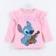 thumbnail image 1 of Polera Manga Larga Niña Vuelos Lilo & Stitch Rosado Disney, 1 of 4