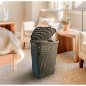 Genérico - Cesto Ropa Moderno Con Tapa 60L Reyplast