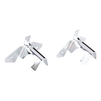 Metalhsa - Pack 2 Unidades De Soporte Cromado Simple A Techo 16 Mm