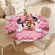 thumbnail image 4 of Minnie Mouse-theme Fitted Round Tablecloths Elastic Edged Table Covers Waterproof Table Cloth for Kitchen Holiday Party Tables Decor 150cm, 4 of 6