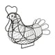 thumbnail image 3 of Cesta De Almacenamiento De Huevos De Gallina Y Pollo Negro, Arte De Alambre, Decoración Vintage Para Fiesta De Pascua, 3 of 5