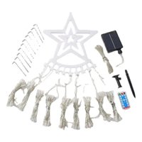 Genérico - Luces Led Cascada Árbol Mágico Con Estrella Superior Solar