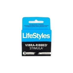Lifestyles - Preservativos Vibra-Ribbed 3 Unidades -