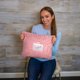 thumbnail image 4 of Manta de viaje y almohada EverSnug Premium Microplush, color rosa claro, 4 of 5