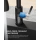 thumbnail image 5 of Grifo de cocina FORIOUS negro con pulverizador desplegable de acero inoxidable, 5 of 7