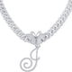 thumbnail image 1 of Stylish Hip Hop Cuban Butterfly Necklace with White Letter Initials, 1 of 5