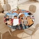 thumbnail image 4 of The Sandlot-theme Fitted Round Tablecloths Elastic Edged Table Covers Waterproof Table Cloth for Kitchen Holiday Party Tables Decor 150cm, 4 of 6
