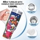 thumbnail image 5 of Navidad: Bienvenido a Villa Quién Vaso aislado de acero inoxidable con asa, diseño temático, regalo para familia, amigos y fans; incluye pajita y encaja en el portavasos estándar, 40 oz, 5 of 6
