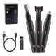 thumbnail image 1 of Nariz y oído Trimmer de pelo para hombres - cepilla recargable afeitador de cara - clippers de pelo nasal 3 en 1 sin dolor ceja cabello facial barba afeitadora para quemaduras laterales dobl, 1 of 3