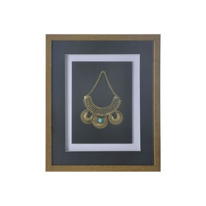 Ronda - Cuadro Joya Dorada Turquesa Dorada 38X45 Cm