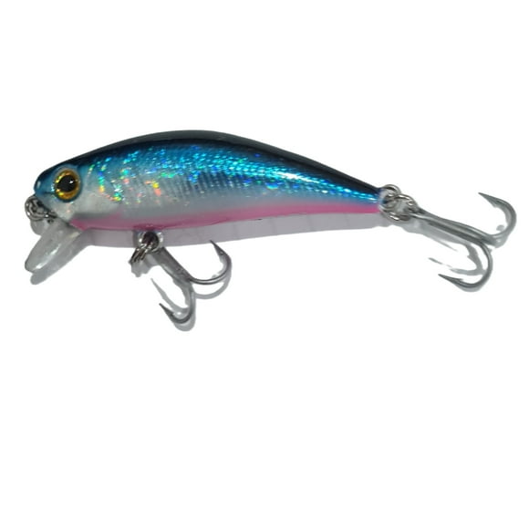 Señuelo Silstar 4cms 2grs Azul/plata/fucsia Sinking Fibra J520