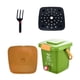 thumbnail image 4 of Cubo de compost para residuos de cocina, contenedor de compost para interiores, de gran diámetro, moderno, fácil de limpiar, contenedor de basura para S, 4 of 5