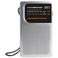 Radio A Pilas De Bolsillo Am/Fm Irt Plateada