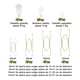 thumbnail image 3 of Set 16 colgadores de platos acero inoxidable dorado, 3 of 3
