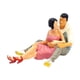 thumbnail image 4 of Figuras De Pareja Pintadas A Mano 1/64, Accesorios De Película En Miniatura, Adornos De Escena, Rosa B, 4 of 5