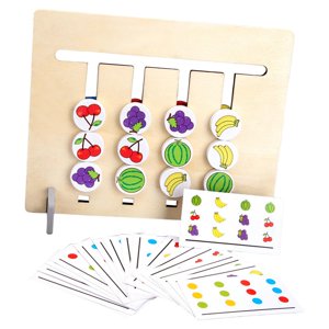 Magideal - Montessori Slide Puzzle Toy Game Jigsaw Actividades De Aprendizaje Preescolar Rompecabezas Para Viajes Familiares Juguetes Niños Pequeños, Niños,