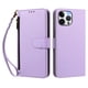 thumbnail image 3 of Funda con Billetera para [iPhone 13 Pro Max] con Bolsillo Zipper y Tarjetero Morado claro, 3 of 6