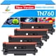thumbnail image 1 of Tóner TRUE IMAGE TN760 TN730 para impresora Brother, paquete de 4, 1 of 9