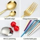 thumbnail image 4 of 5pcs/set, Cutlery, Coffee Spoon, Salad Fork, Steak Knife, Milk Spoon, Salad Fork, Meal Knife, Portable Chopsticks, Washable Dessert Spoon, Stainless Steel Flatware With Storage Box, Tableware For Rest, 4 of 5