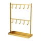 thumbnail image 1 of Estante De Almacenamiento De Joyería De Mesa Con Bandeja 10 Ganchos Para Mujer Regalo Llavero, 1 of 5
