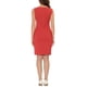thumbnail image 3 of INSPIRE CHIC Vestido de Tubo sin Mangas para Mujer Cuello de Barco Vestido para el Trabajo Naranja S, 3 of 6