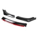 thumbnail image 4 of de cuerpo de labio de parachoques delantero de coche de 3 piezas, repuestos de repuesto para alerón divisor de automóvil, accesorio Suvs, cubierta , negro rojo, 4 of 5
