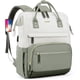 thumbnail image 1 of Mochila para portátil Focdod Women Work de 15.6 pulgadas con puerto USB, color beige, 1 of 8