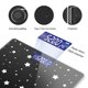 thumbnail image 4 of Báscula de peso OBRVNASE 26x26 cm negro/blanco con estrellas y LCD, 4 of 5