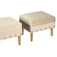 thumbnail image 3 of Set Poufs Provenza Tachas Felpa 04 Beige, 3 of 5