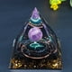 thumbnail image 1 of 1pc Twelve Constellations Orgone Pyramid Taurus/Scorpio/Leo/Pisces/Cancer/Virgo/Libra/Aries/Gemini/Aquarius Amethyst Peridot Healing Crystal Energy Orgonite Pyramide Meditation Tool Quartz Home Decor, 1 of 5