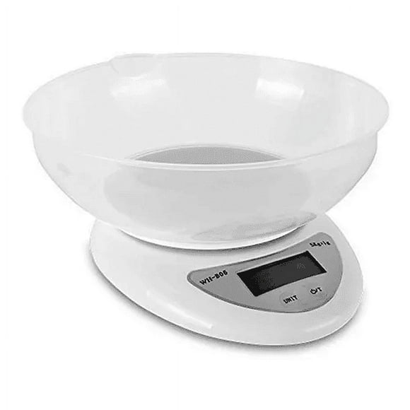 Balanza Digital Cocina Pesa 1g-5kg Viene Con Bowl Y Pilas