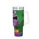thumbnail image 2 of Robot Monstruo Vaso aislado de acero inoxidable con asa, diseño temático, regalo para familia, amigos y fans; incluye pajita y encaja en el portavasos estándar, 40 oz, 2 of 6