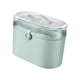 thumbnail image 1 of Caja de almacenamiento multifuncional, 2 compartimentos con tapa y asa, portátil para niños, juguetes, papelería, artículos pequeños, oficina familiar Verde, 1 of 4