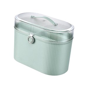 Magideal - Caja De Almacenamiento Multifuncional, 2 Compartimentos Con Tapa Y Asa, Portátil Para Niños, Juguetes, Papelería, Artículos Pequeños, Oficina Familiar Verde