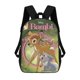 thumbnail image 1 of Bambi-theme Backpack, Campus style schoolbag Bookbag with Adjustable Shoulder Straps And Large Zip Compartment, Unisex Travel Bags., 1 of 6