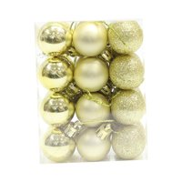 Bothyi - 24 Piezas Bolas De Navidad Adornos Colgantes Para Festivales Celebración De Porche Oro