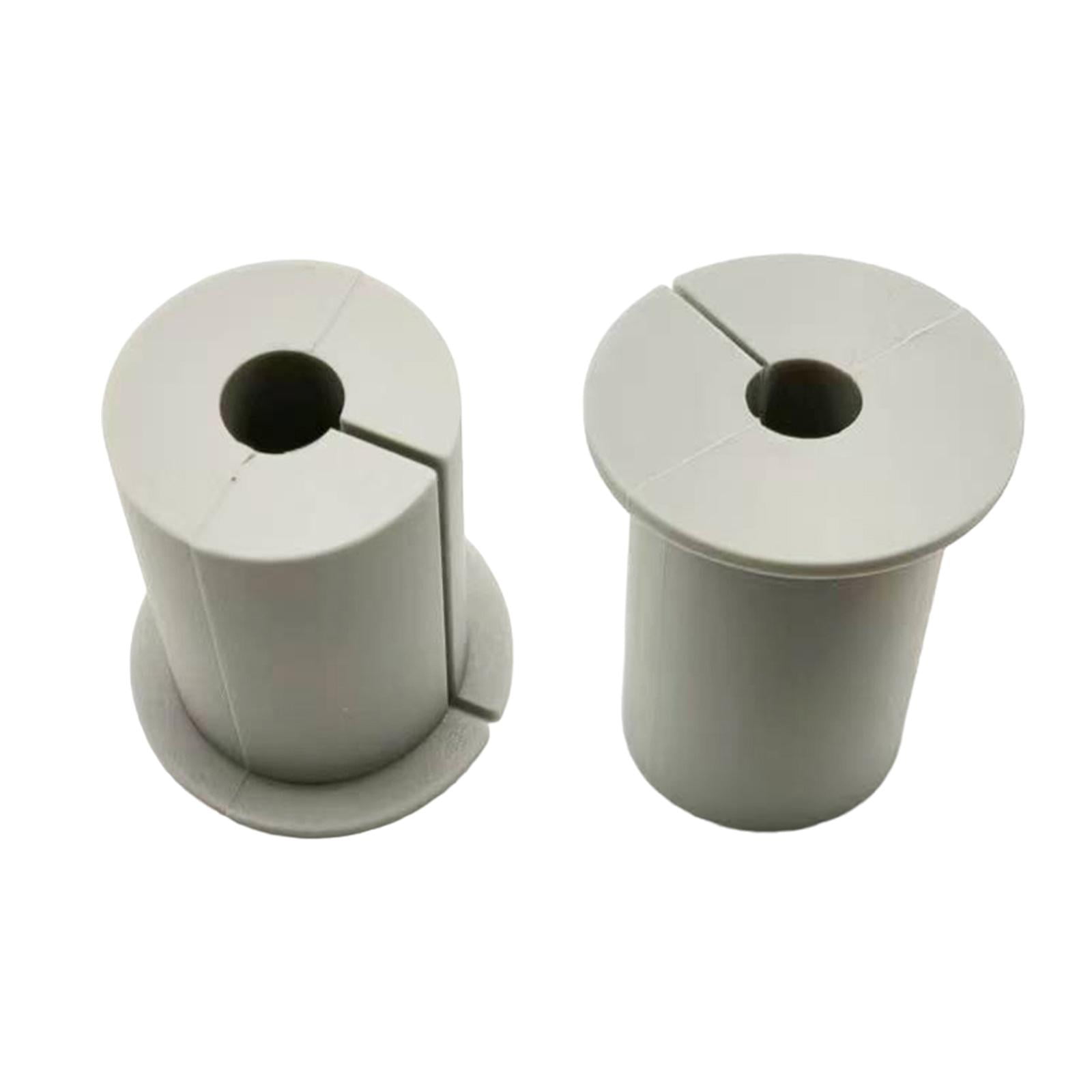 Magideal - 2x Juego De Gestión De Cables, Práctico Juego De Clips De Pared, Cubierta Protectora, Ojales Para Cables De Red Para Orificio De Pared De 1 Pulgada Pa Gris