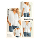 thumbnail image 3 of Blusas peplum para mujer de Joefnel, camisas babydoll, blusas de verano, tops con volantes para mujer, top peplum, 3 of 6