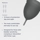 thumbnail image 4 of Copa menstrual Saalt Soft, supersuave y flexible, color gris, 4 of 7