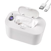 Dispensador De Toallitas Húmedas Y Calentador De Pañales Hebafri White