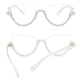 thumbnail image 2 of Gafas de lectura de resina óptica anti-luz azul, modernas gafas de media montura con incrustaciones de diamantes transparentes para mujer, para hipermetropía, en Jianghu., 2 of 5