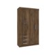 thumbnail image 1 of Closet Itapema 4 Puertas y 3 Cajones Chocolate, 1 of 4