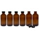 thumbnail image 1 of Botellas de vidrio Cornucopia, 235 ml, color ámbar con tapas de policono, paquete de 6, 1 of 9