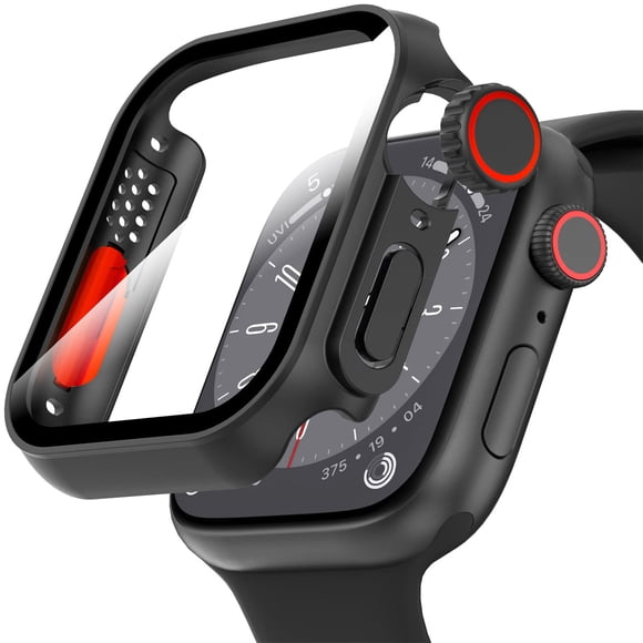 Funda protectora de pantalla Suoman para Apple Watch de 44 mm, color negro