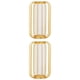 thumbnail image 5 of 2x Florero Nórdico Florero De Vidrio Dorado De Hierro Para La Decoración Del Estante De La Oficina En El Hogar, 5 of 5