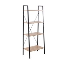 Novahus - Estante Cruz 4 Niveles Industrial Café