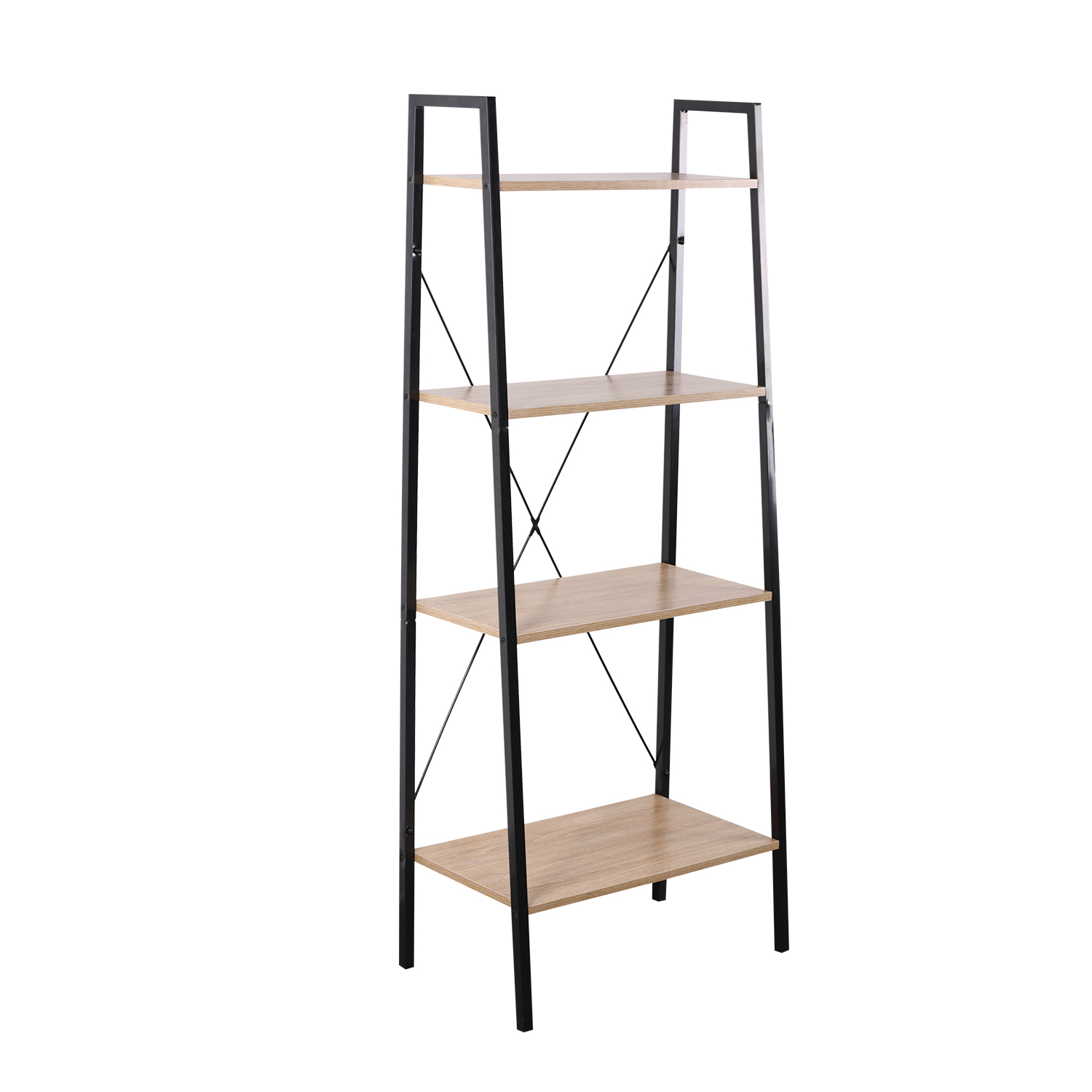 Novahus - Estante Cruz 4 Niveles Industrial Café