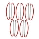 thumbnail image 1 of 10 Postes Enrollables Para Pancartas Enrollables, Hechos A Mano, Para Celebraciones En Vivo, Color Rojo, 17 Cm, 1 of 5